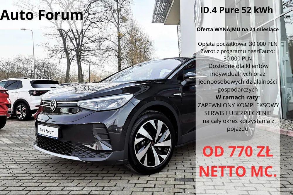 Volkswagen ID.4 Już teraz w NAJMIE od 770 ZŁ NETTO MC