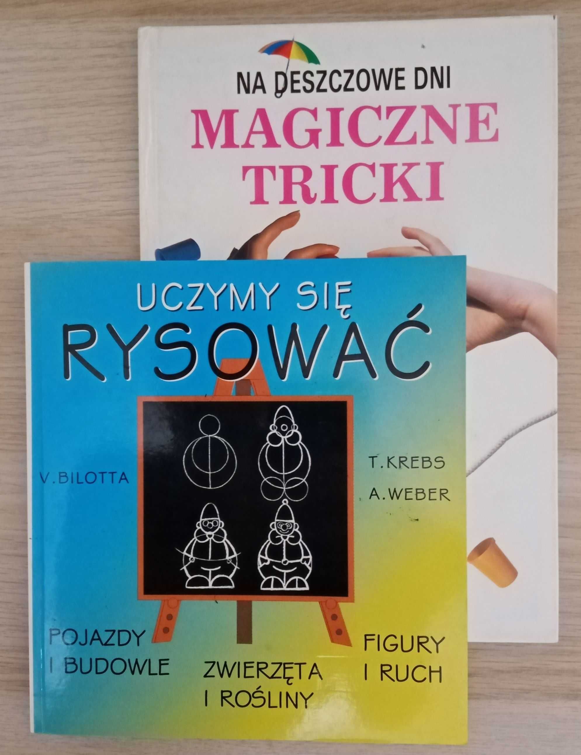 książki dla dzieci: Magiczne tricki + Uczymy się rysować