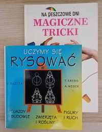 książki dla dzieci: Magiczne tricki + Uczymy się rysować