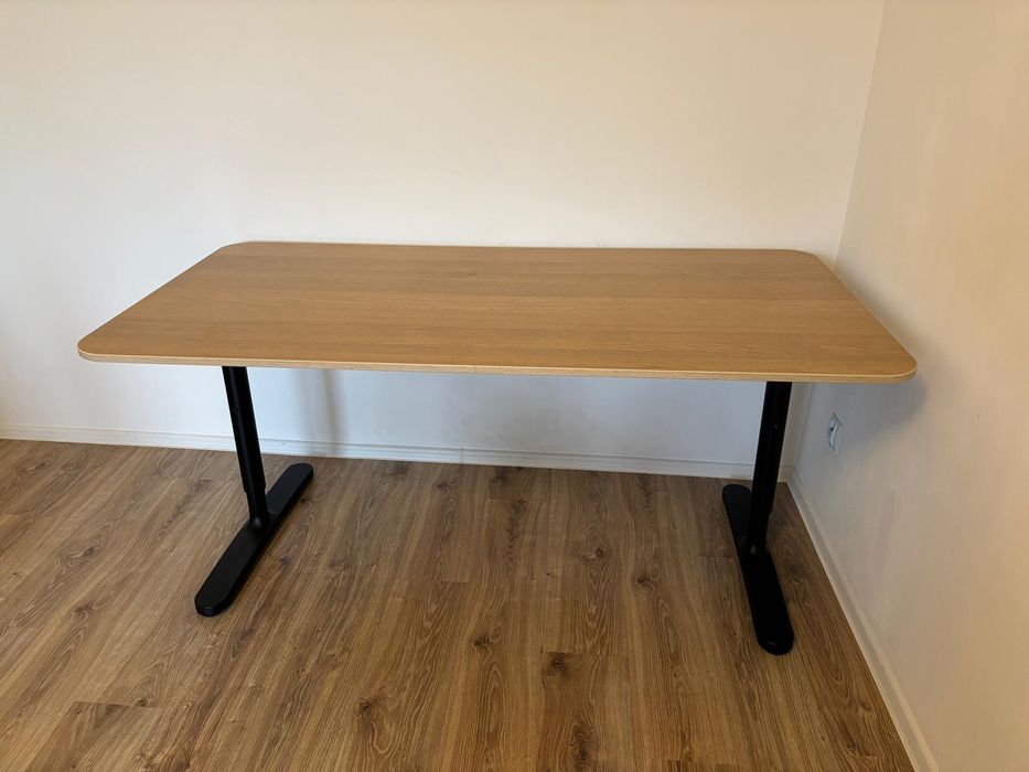 Biurko ikea bekant regulacja wysokości 160x80