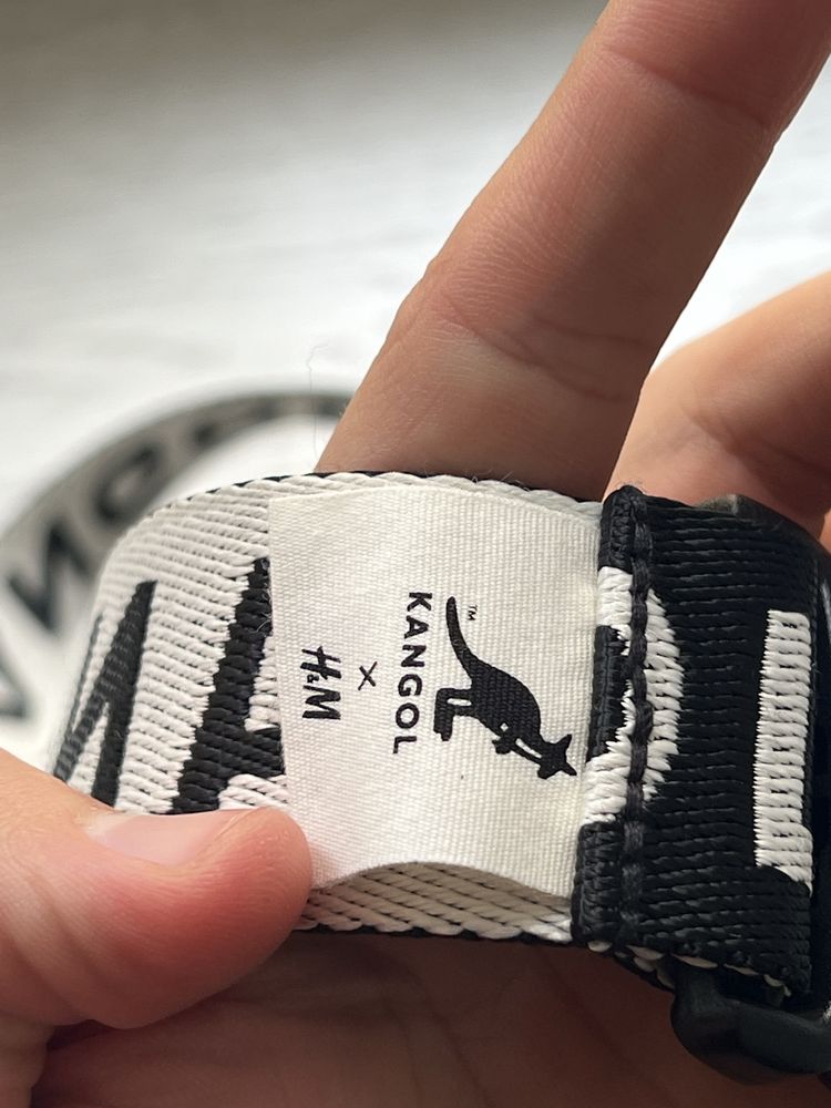 Dwóchstronny Pasek Kangol x H&M Black/White