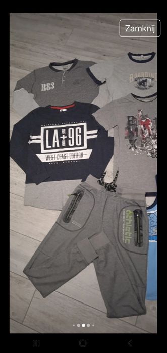 Bawełniany zestaw bluzki koszulki H&zM, Reserved 152