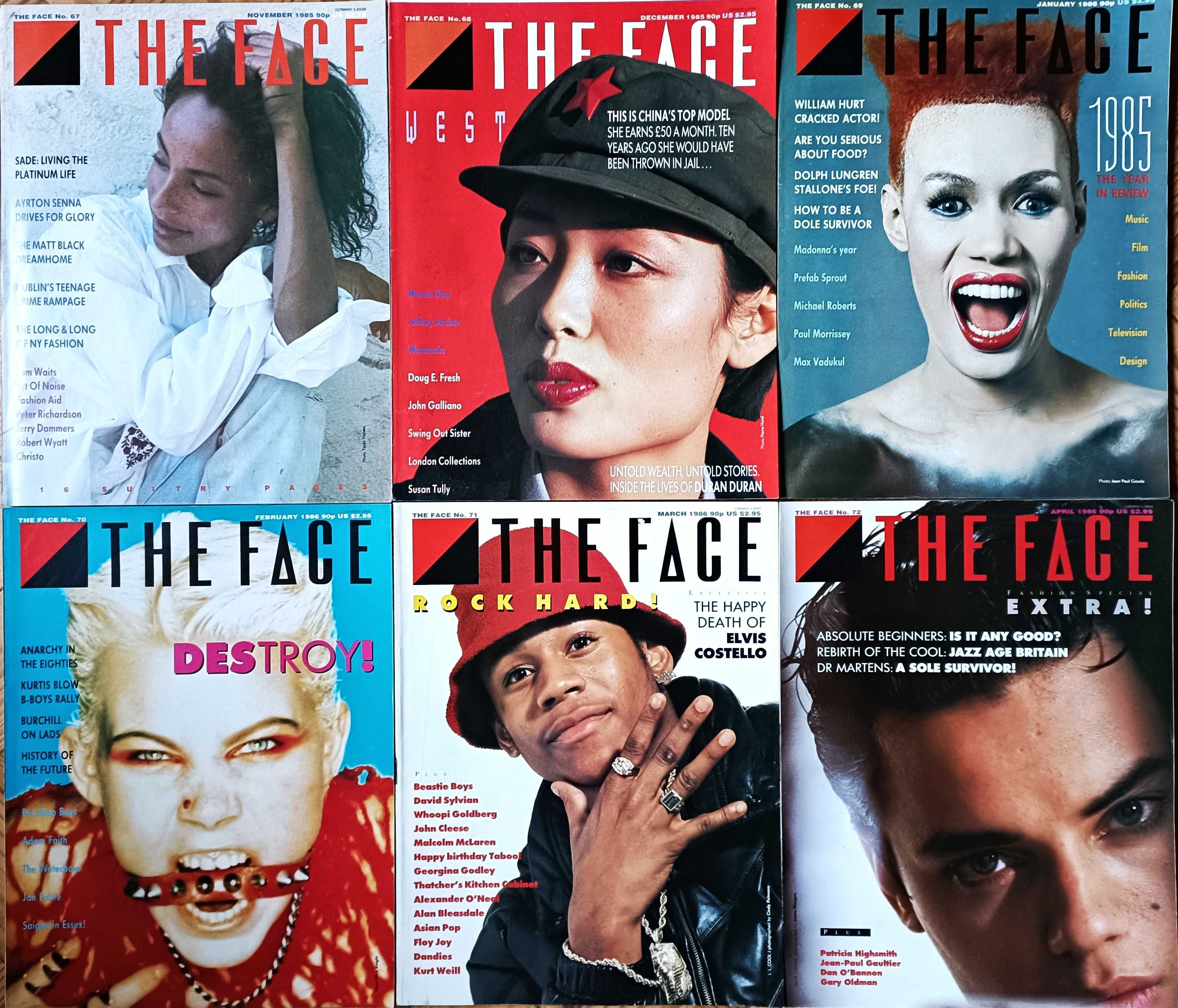 45 números da revista The Face, anos 80, por apenas 275€!