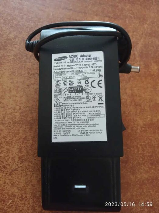Блок живлення Samsung 14V/2,14A/AD-3014STN/6.5*4.4/1Pin(оригінал) 30W