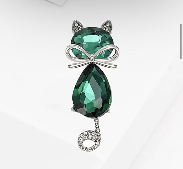 Vintage Broszka Kot,