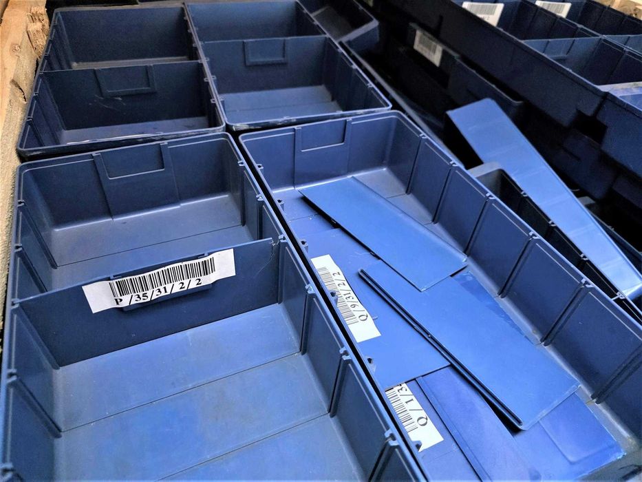 Pojemnik Plastikowy Kuweta 40x19x8cm Skrzynka Kosz Magazyn Warsztat