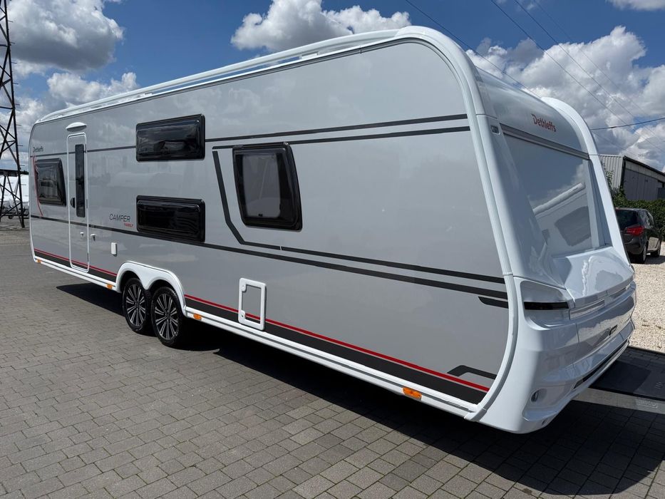 Dethleffs Camper 730FKR  Rodzinna przyczepa, Łóżka piętrowe, Duża łazienka, Truma 6E, ATC