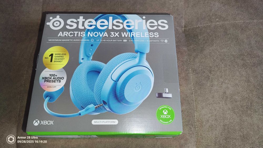 słuchawki SteelSeries Arctis Nova 3X Wireless blue (Xbox edition)