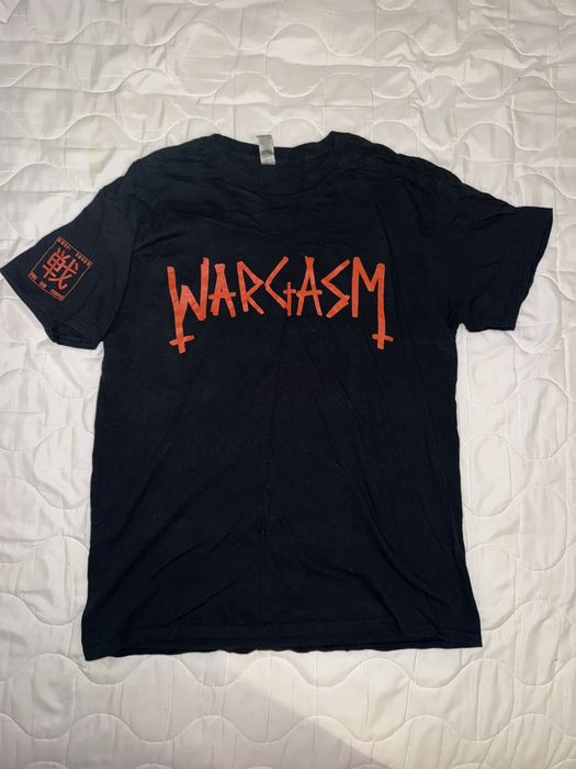 Oficjalny t-shirt zespołu WARGASM – czarny z czerwonym nadrukiem