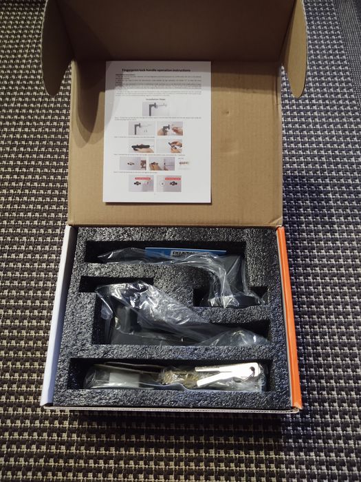 Розумний кодовий замок-ручка з відбитком пальця.

Кілька способів розб