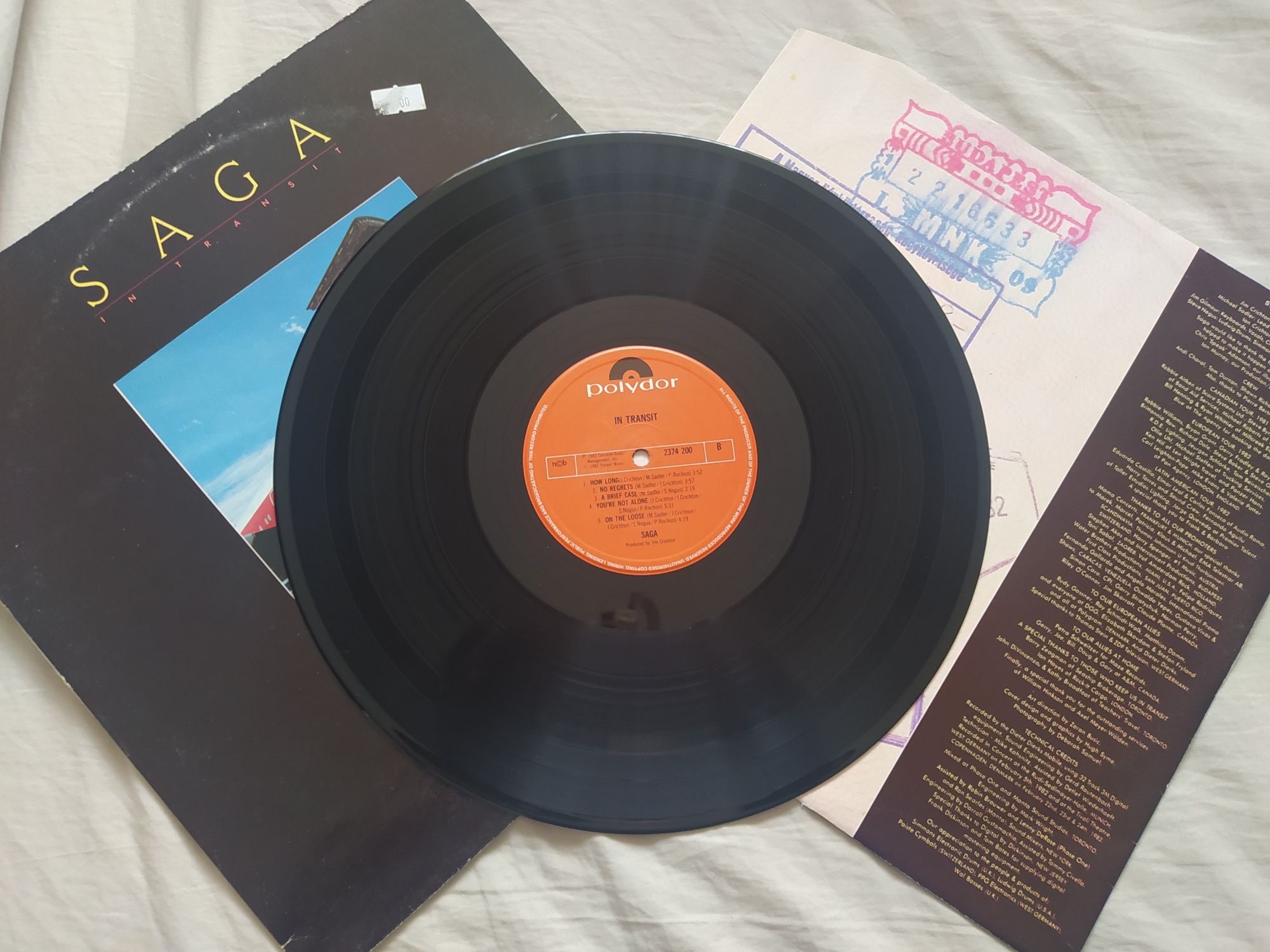 Saga - In Transit Vinyl 1982 press Germany