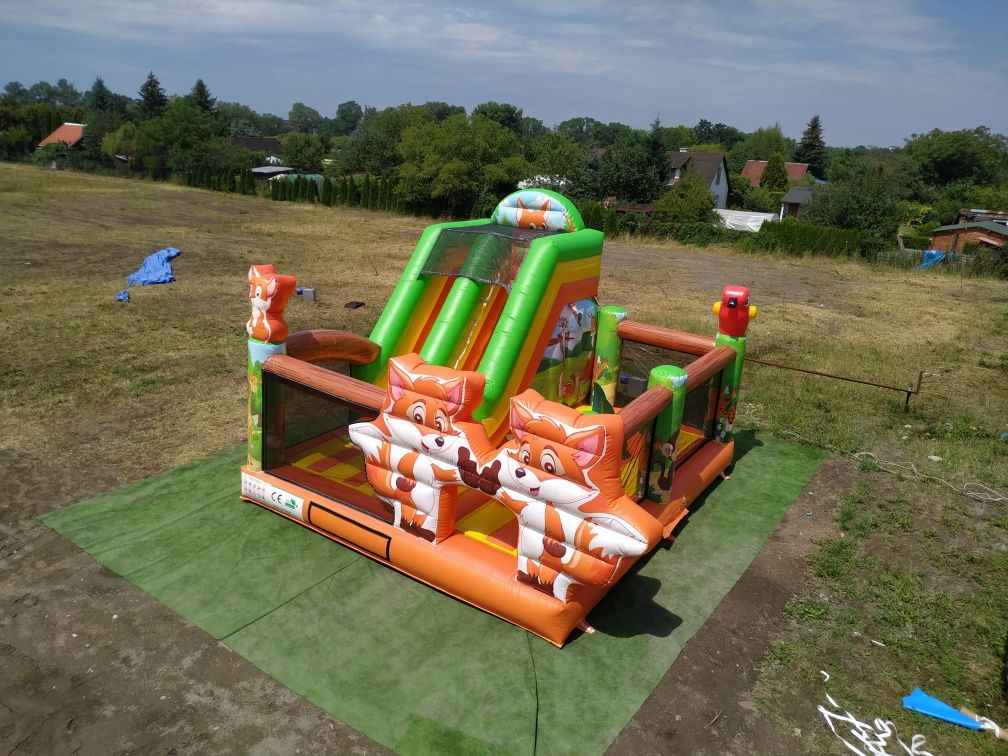 Dmuchany Plac Zabaw dmuchana zjeżdżalnia zamek tor przeszkód dmuchańce