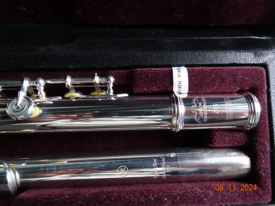 Flet Poprzeczny Yamaha YFL 517 Główka Am Srebrna OKAZJA