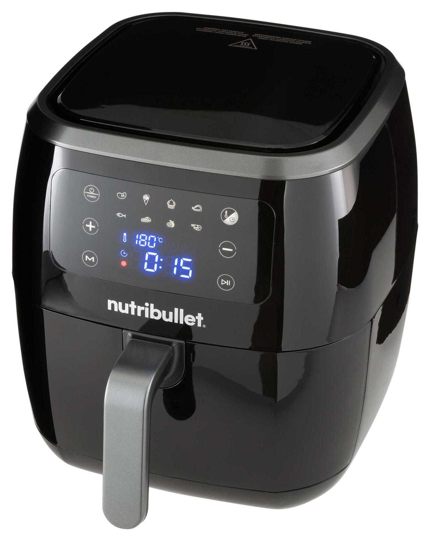 Fritadeira sem Óleo NUTRIBULLET Air Fryer XXL Digital NBA071B