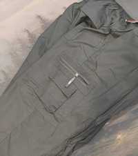 Spodnie bojówki męskie szare ocieplane 5XL