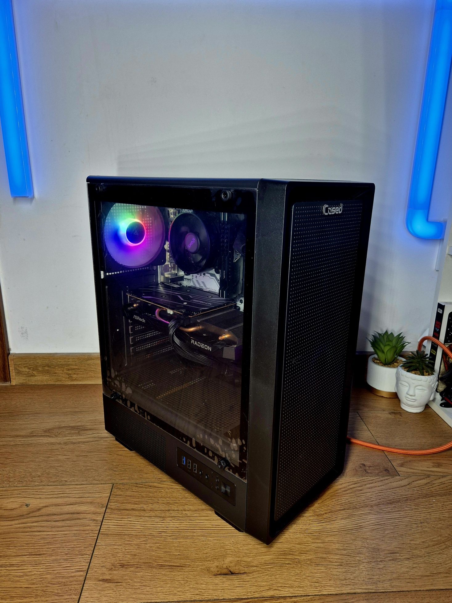 Komputer do Gier Ryzen 5500, RX 6600 8gb, 16gb DDR4 3600mhz, ssd nvme.