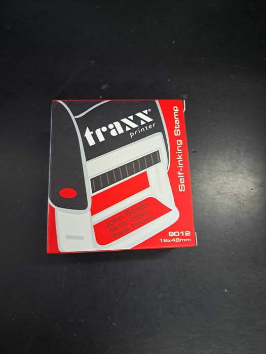 carimbo auto tintado marca traxx