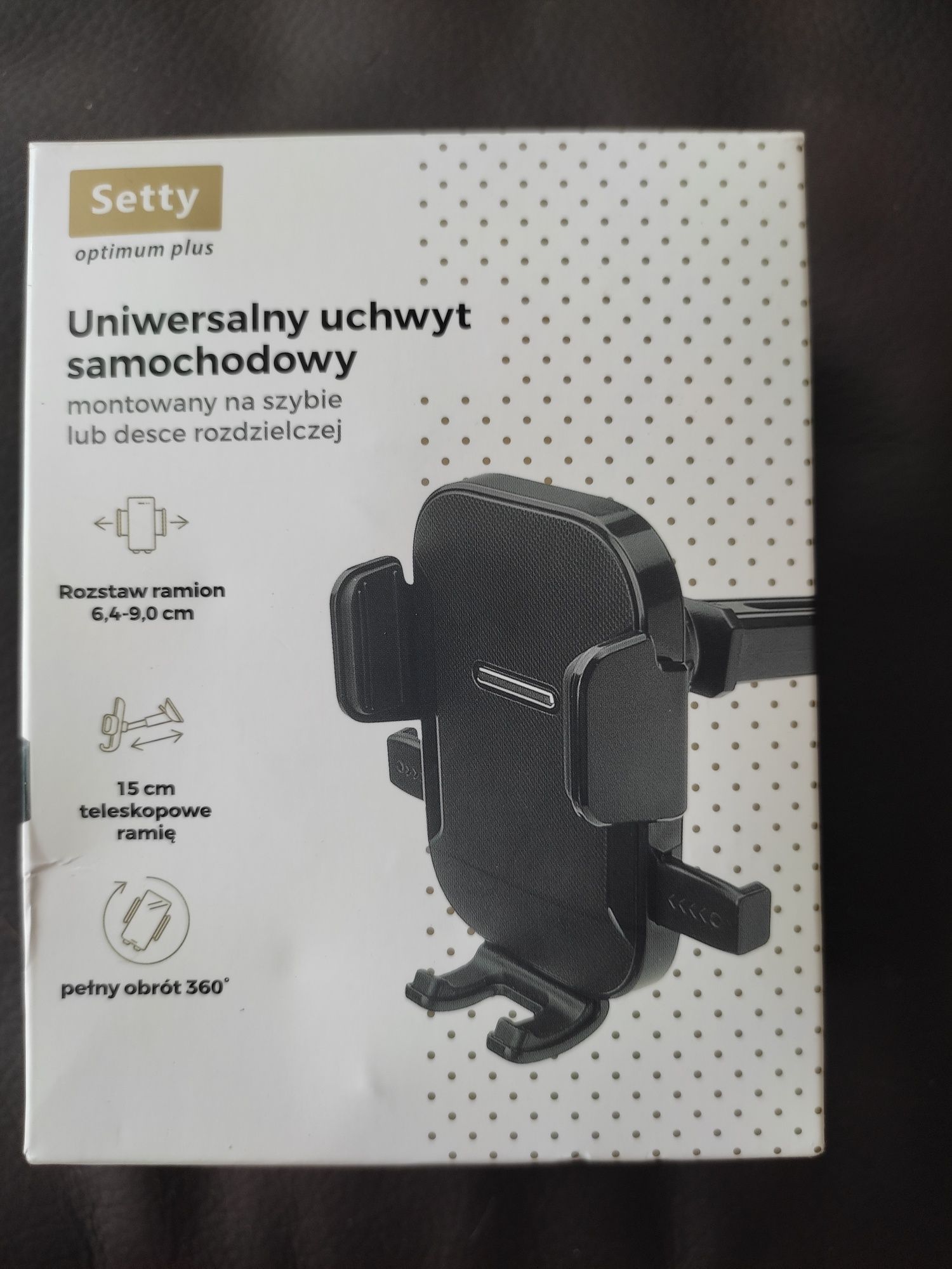 Uchwyty samochodowe z ramieniem teleskopowym