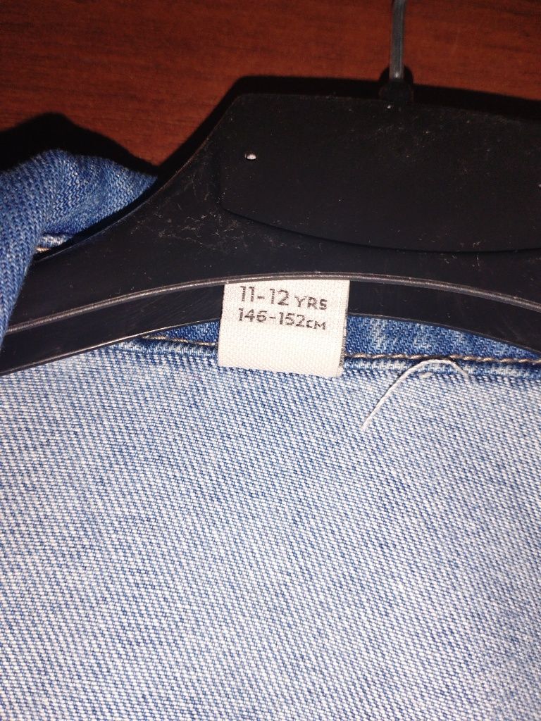 Kurtka jeans dla dziewczynki 146