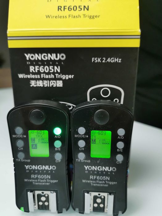 Lampa błyskowa YONGNUO YN685 oraz 2 wyzwalacze yongnuo RF605N do Nikon