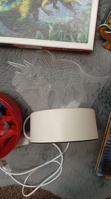 Zestaw dla fanów dinozaurów Draftozaur puzzle książka lampka