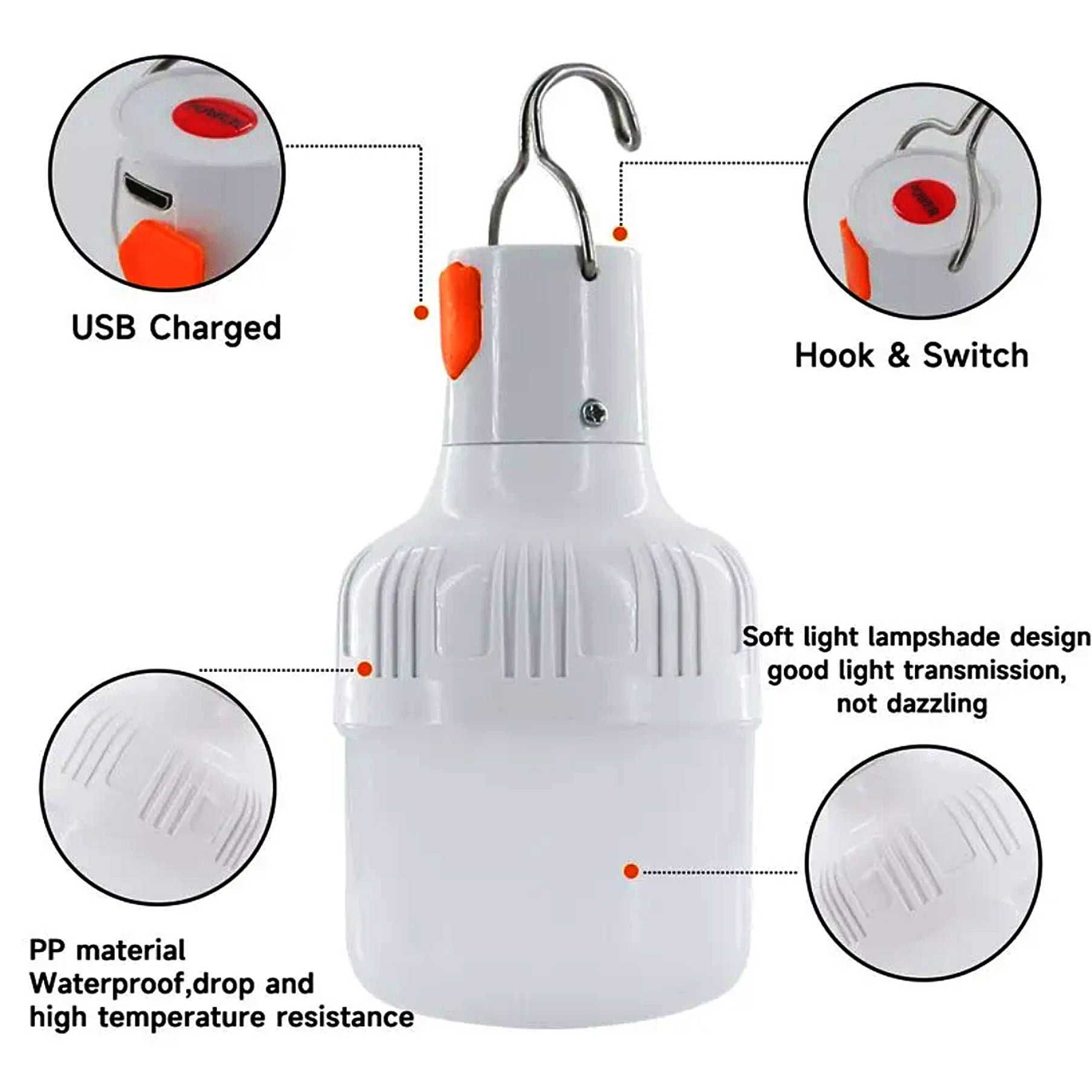 Переносна/Переносная лампа,світильник/светильник.USB зарядка.
