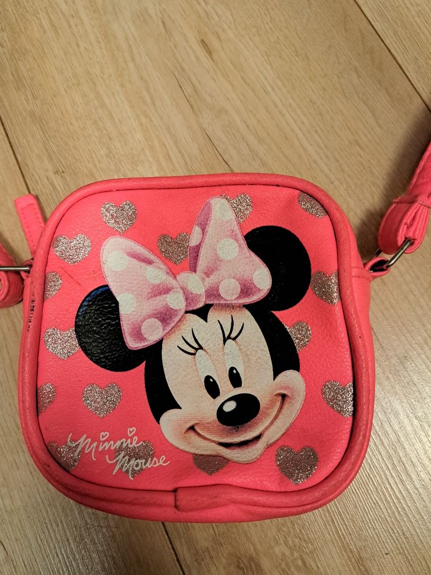 Mała torebka dla dziewczynki Myszka Miki, Mimmie Mouse, Mickey różowa