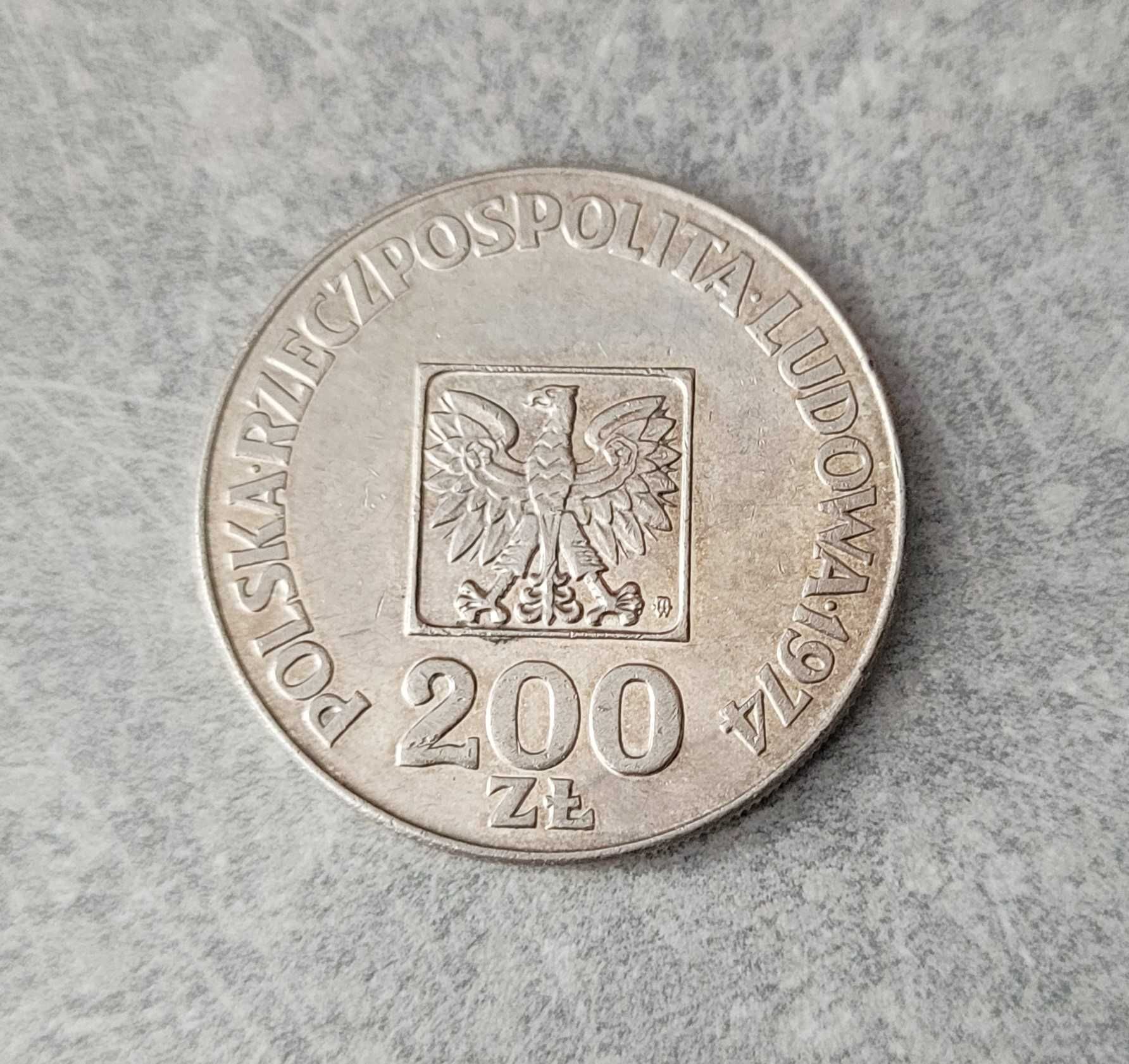 104) POLSKA srebro- 200 Złotych - 1974 r.