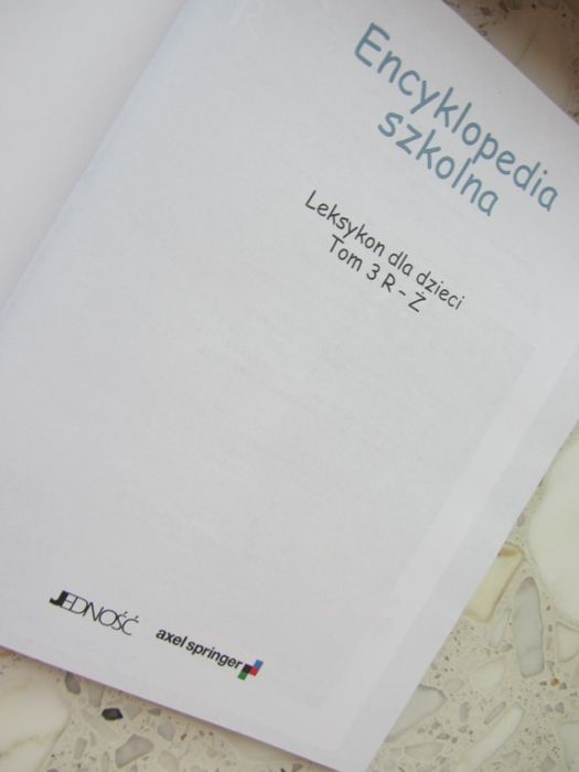 Encyklopedia Szkolna - "Leksykon R-Ż" (TOM 3, stan idealny)