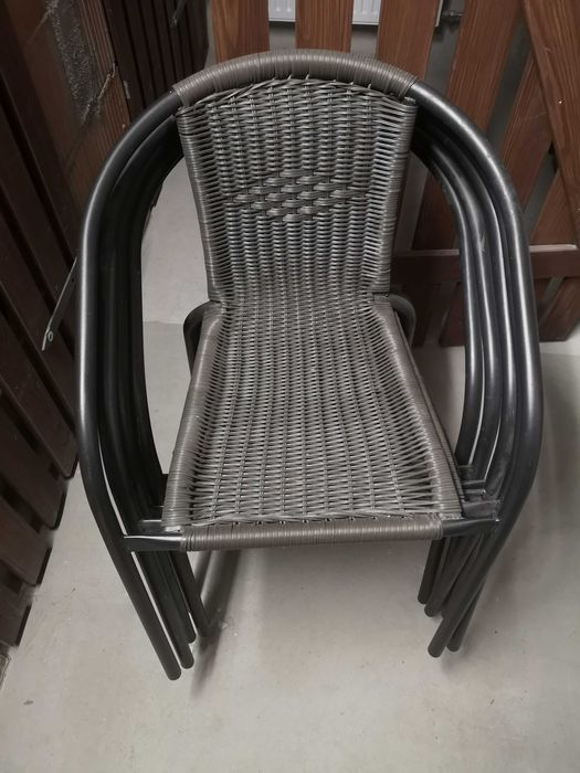 Krzesła ogrodowe balkonowe na balkon taras 6 sztuk
