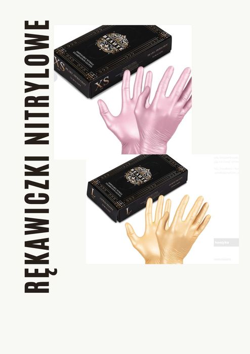 Rękawiczki jednorazowe nitrylowe diagnostyczne
