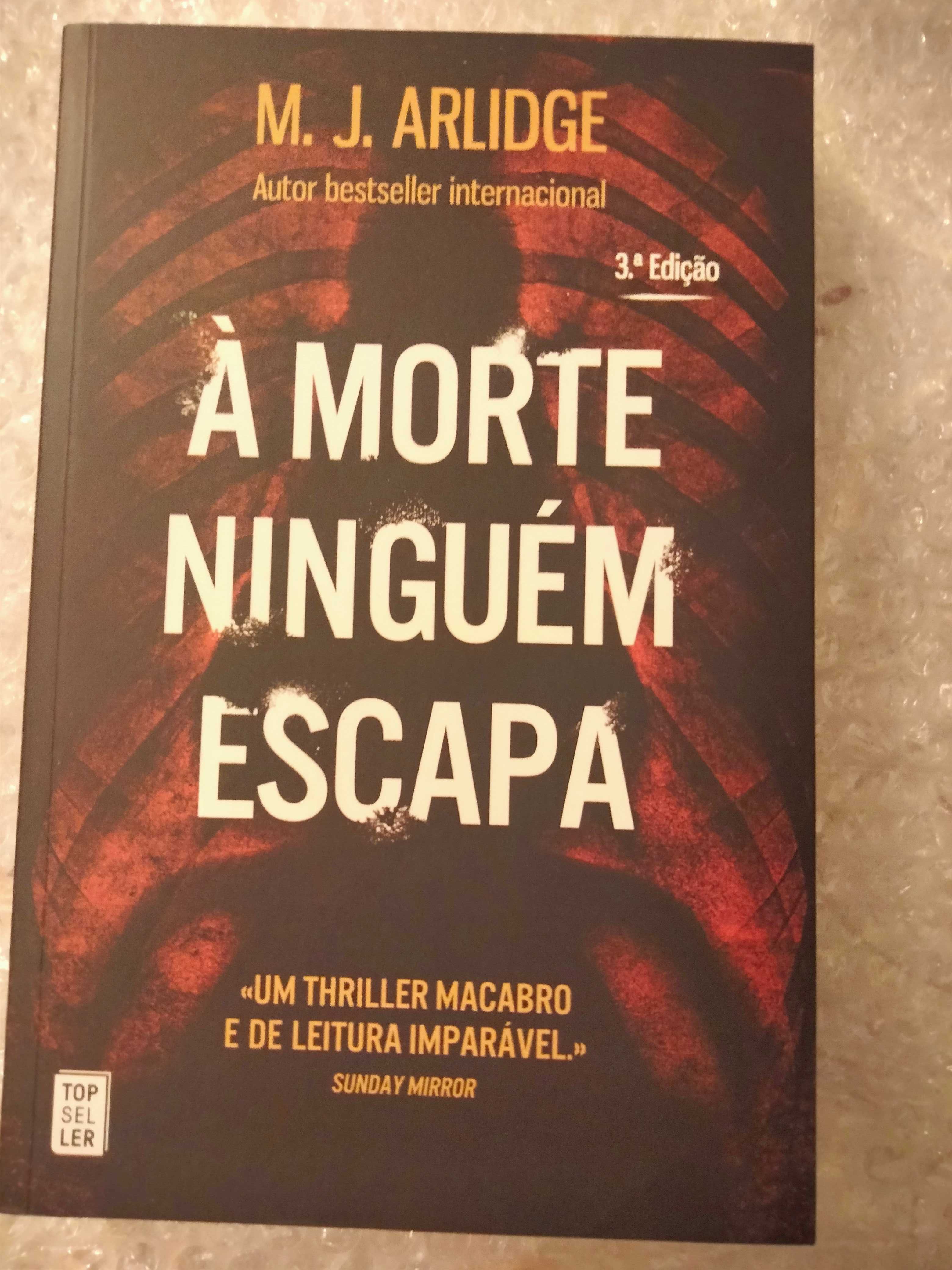 Livro À Morte Ninguém Escapa, de M. J. Arlidge