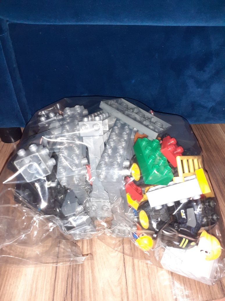 Klocki Mega Blocks jak Lego Duplo plac budowy, konstrukcja stalowa plu
