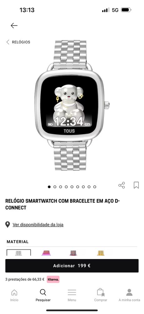 Smartwatch TOUS - Novo