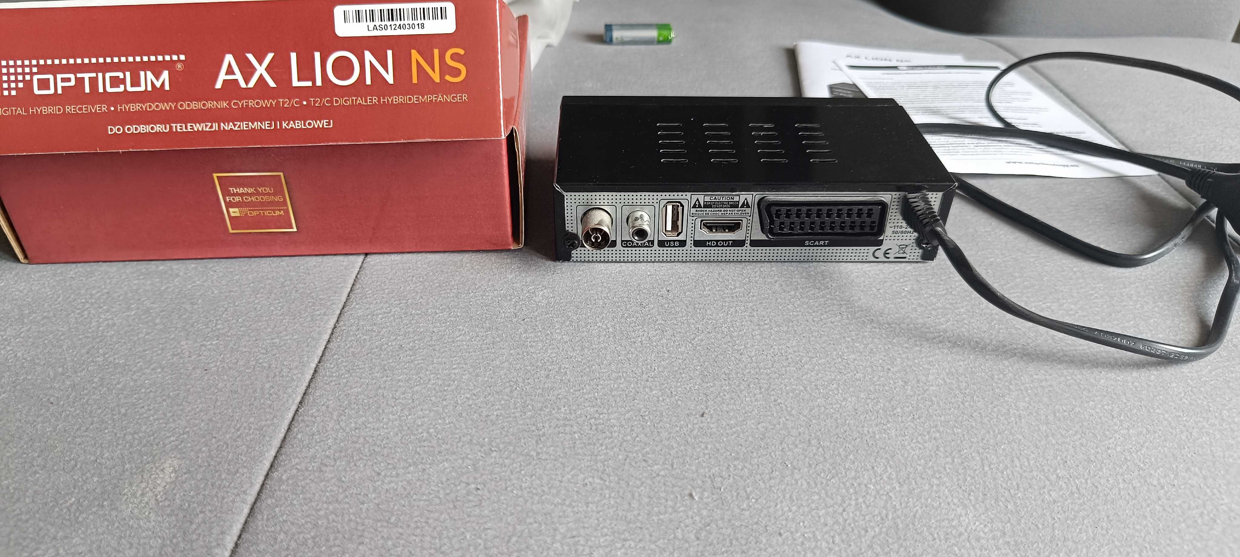 Tuner HD DVB-T2/C AX-LION-NS H.265/HEVC Opticum