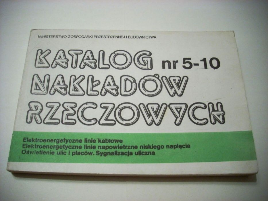 KNR 5-10 Elektroenergetyczne linie Kablowe