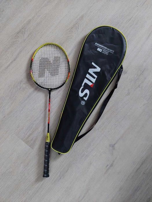 NOWY Zestaw Rakiet Badminton Nils 66cm Aluminiowe + Pokrowiec