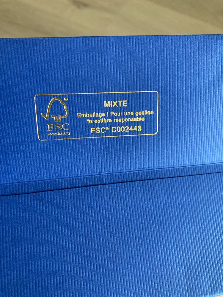Ritz hotel opakowanie torba torebka paris niebieski reklama sznurek