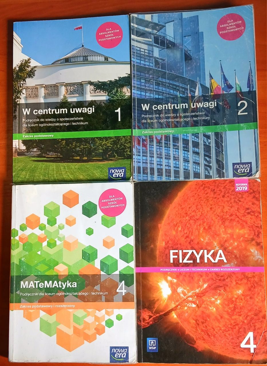 Książki do 3 i 4 klasy technikum liceum
