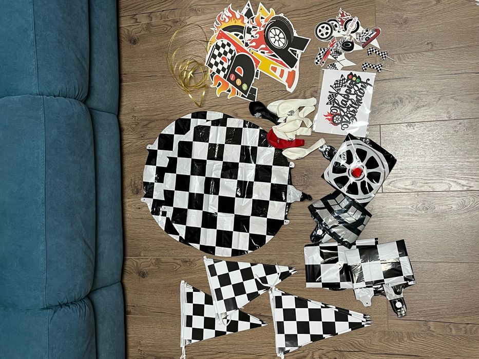 Dekoracje urodzinowe "Formula/wyścigi", 11 lat