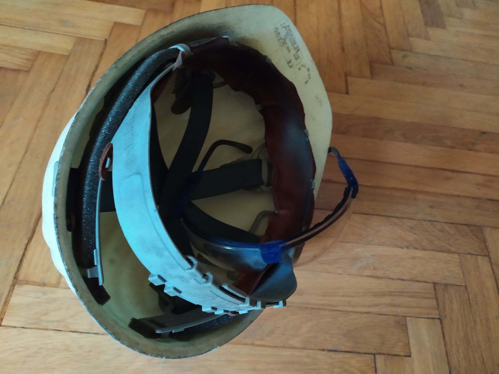 Kask okulary BHP