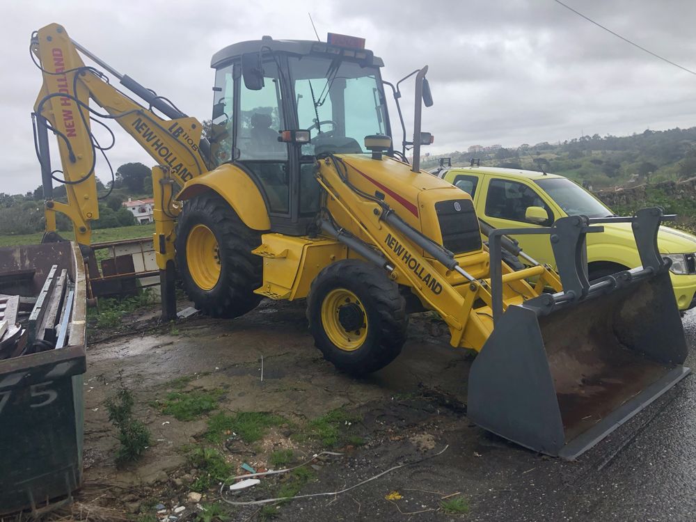 retro escavadora new holland lb 110b