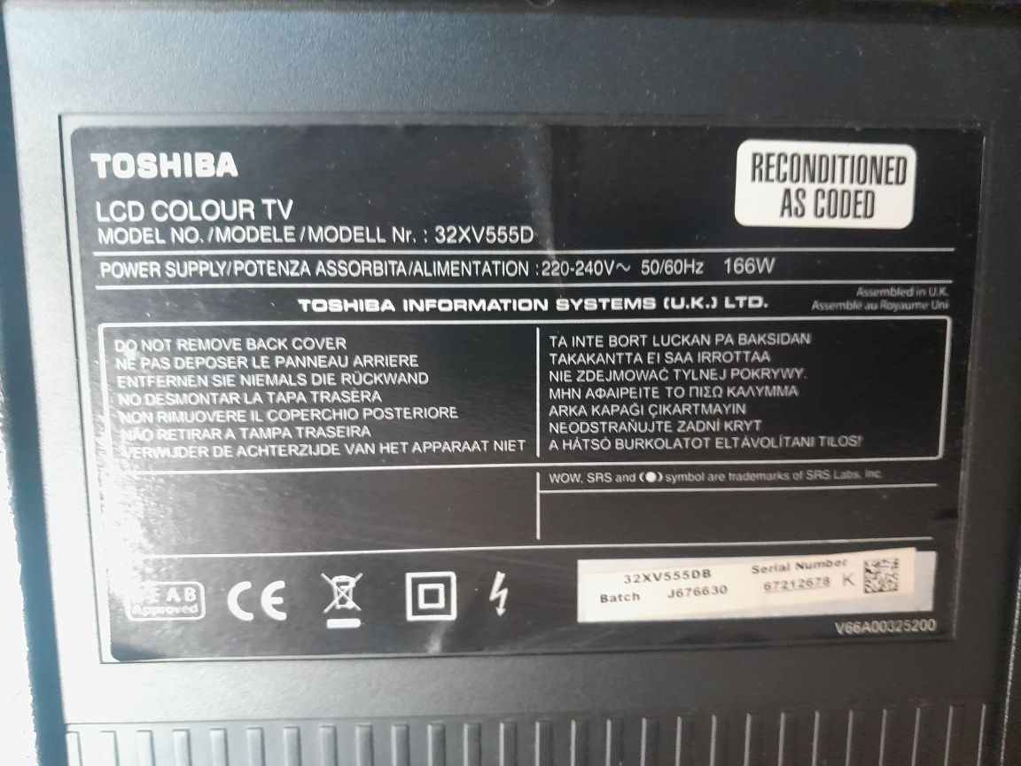 Toshiba Regza 32XV555D  32cale