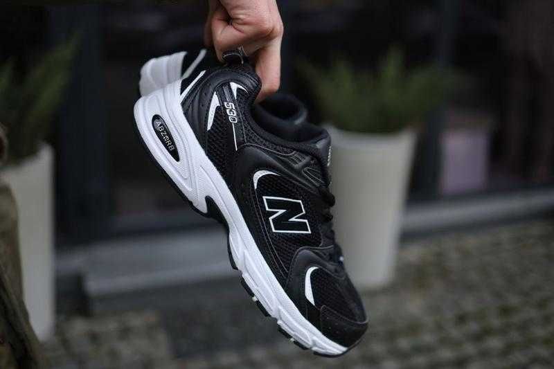 Кросівки New Balance 530 black Чоловічі кросівки чорні з білим. Зручні