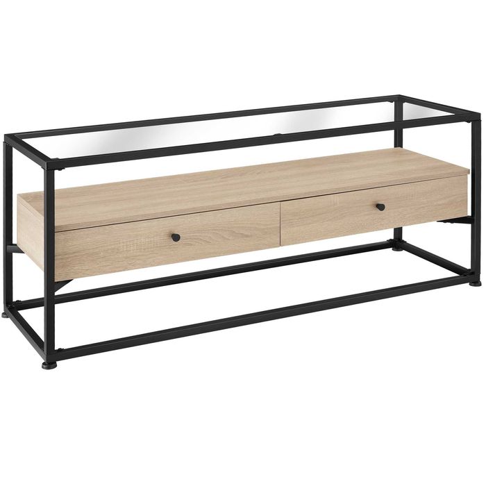 Stolik Maidenhead Drewno industrialne jasne OUTLET