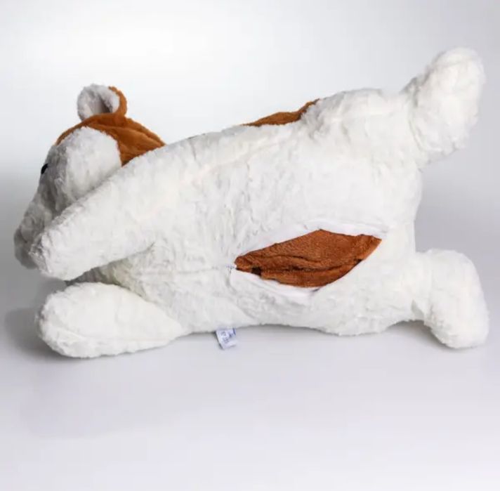 Іграшка-подушка Хаскі з пледом 100*180 см. Игрушка-подушка Хаски. Флис