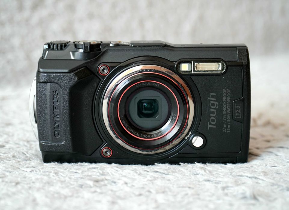 Olympus tg-6 f2.0 filmy 4k zestaw