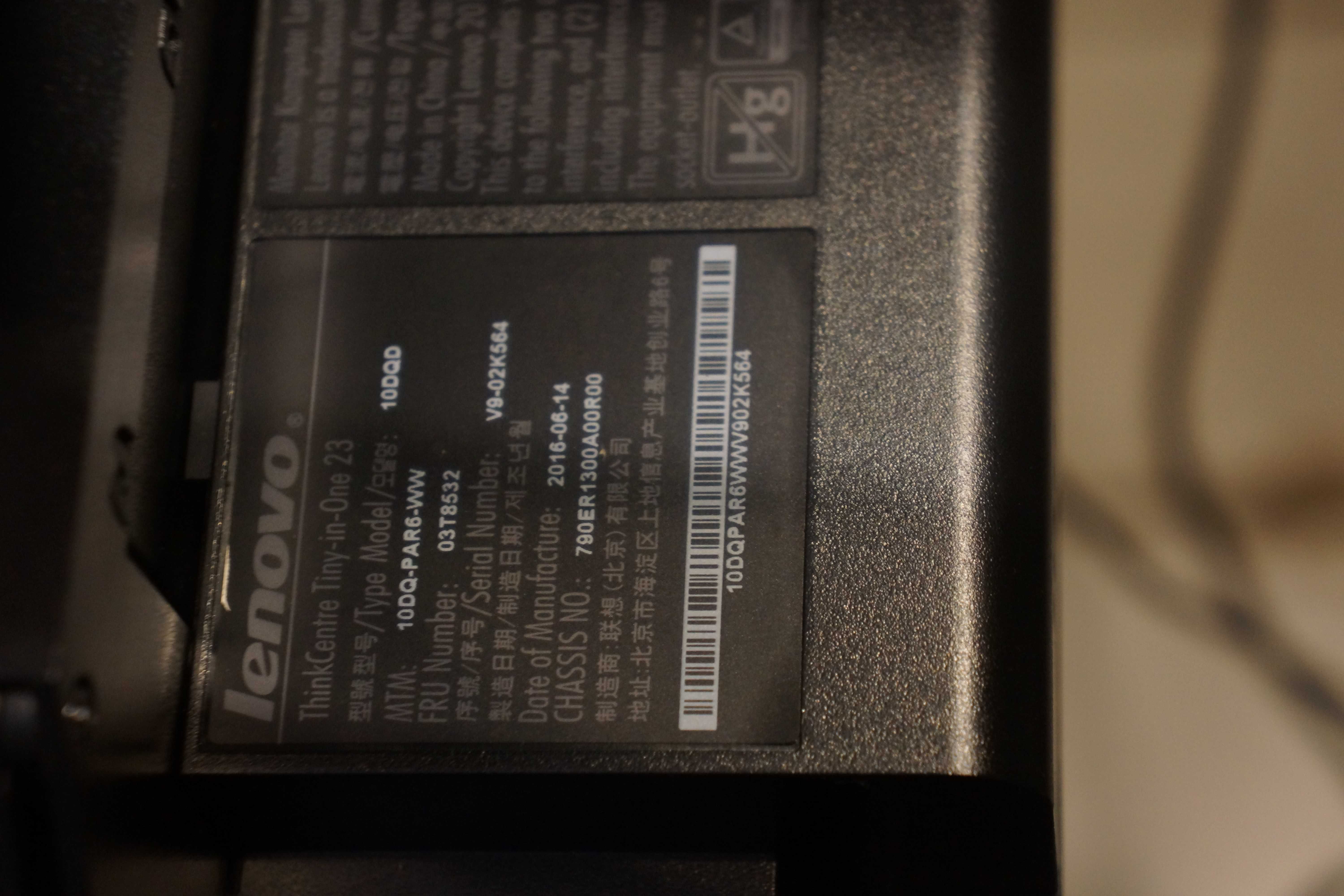 Monitor LED Lenovo ThinkCentre Tiny-in-One 23 " 1920 x 1080 px TN