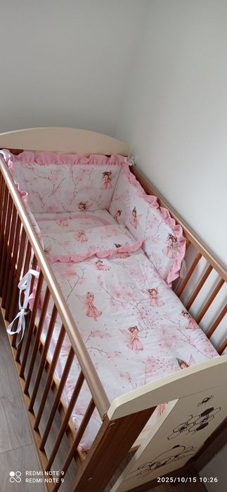 Komplet wyprawka kokon pościel rożek ochraniacz z falbanką nowy