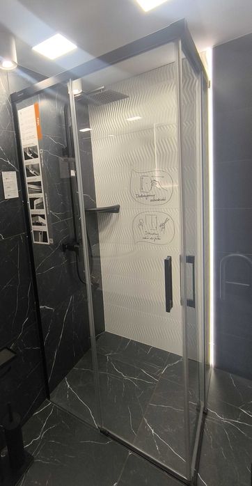 Kabina Radaway IDEA 90*90 czarna - kabina poekspozycyjna